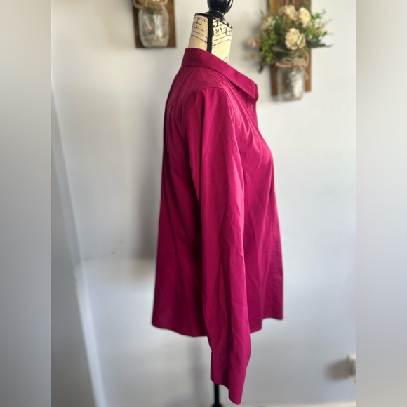 Talbots button down blouse office career professional - Picture 3 of 10